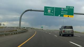 E470 Toll Road Exits 13 to 20 northbound [upl. by Nnep979]