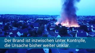 Großbrand in Pfaffenhofen an der Zusam [upl. by Yssej468]