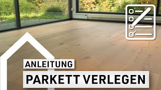 Parkett schwimmend verlegen DIY  Anleitung casando [upl. by Irena]