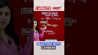 Reaction with Carbene In 1 Minute chemistryvibes neet2024 neet [upl. by Downey]