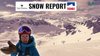 SPRING CONDITIONS and Icy Ski Slopes In The Alps Snow Report TignesVal DÌsere 03022024 [upl. by Witha]