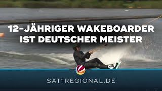 12jähriger Wakeboarder aus Kasseedorf ist deutscher Meister [upl. by Adler239]