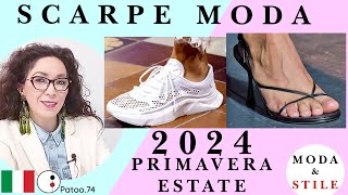 SCARPE TENDENZE MODA modelli e stili per la Primavera Estate 2024  Patoo74 accessori e sneakers [upl. by Isoais]