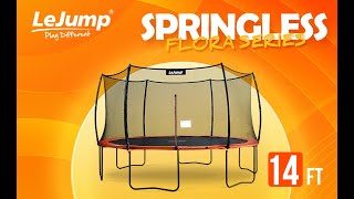 LeJump Trampoline Installation Guide 14ft Flora Springless Trampoline [upl. by Arlyn]