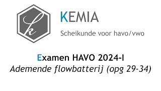 Examen scheikunde HAVO 2024I Ademende flowbatterij 2934 [upl. by Sivrad]