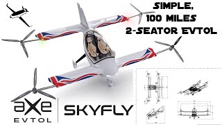 SkyFlyAxe Simple Practical EVTOL [upl. by Melodee671]