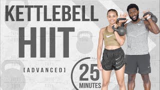 25 Minute Full Body Kettlebell HIIT Workout Advanced [upl. by Len]