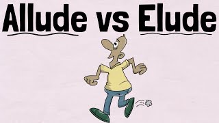 Allude vs Elude  English Speaking Practice [upl. by Eseela]