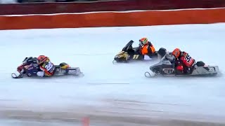 World Championship Snowmobile Derby Final  Eagle River WI 1172021 [upl. by Esma]