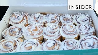 How Cinnabon Makes Cinnamon Rolls [upl. by Cottrell]