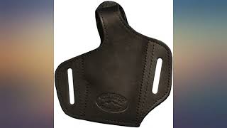 Barsony New Black Leather Pancake Gun Holster for MiniPocket 22 25 32 380 review [upl. by Itsur]