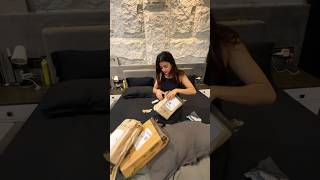 Ek hi din mai 10 parcel 😳 arusquad youtubeshorts youtube shortsvlog [upl. by Adnawt901]