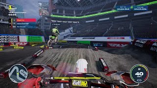 Monster Energy Supercross  The Official Videogame 6 Gamplay on PS5 [upl. by Champagne36]