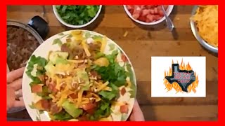 Simple Taco Salad Recipe [upl. by Ecnatsnok856]