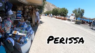 Walking in Perissa Santorini [upl. by Templa]