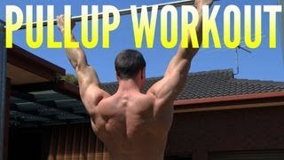 Pull Up Workout Back And Biceps By Bodyweight [upl. by Llerdnam]