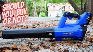 Kobalt Cordless120MPH Electric Leaf Blower Review [upl. by Acisej]