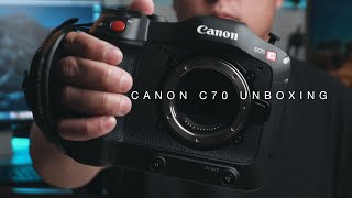 Canon C70 Unboxing [upl. by Ahtibat]