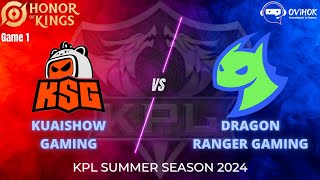 KSG VS DRG  King Pro League Summer 2024  Game 1 [upl. by Ertha]