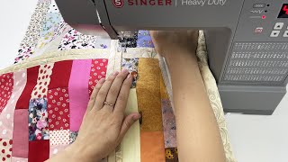 Transform fabric scraps into a beautiful patchwork blanket [upl. by Lionel259]