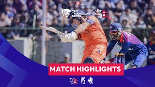 Nepal vs Netherlands  Final Match Highlights [upl. by Philbo]