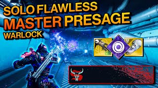 Destiny 2 Warlock SOLO FLAWLESS MASTER Presage in Season of the Splicer  The Next Chapter Emblem [upl. by Sihon]