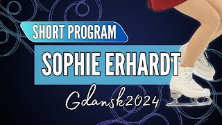 Sophie ERHARDT GER  Junior Women Short Program  Gdansk 2024 [upl. by Lechar741]