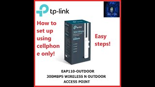 How to Setup Tplink EAP110 Outdoor AP Easy Steps [upl. by Muhcan712]