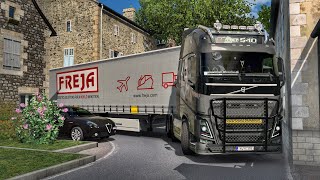 Maneuvering Through Hidden Narrow Streets of France  ets2 150 [upl. by Remsen]