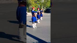 The Evzones  the elite Greek Presidential Guard  Hellassatisfying viral greek travel [upl. by Kurtzig]