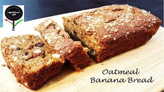 Oatmeal Banana Bread Easy Snack Cake Glutenfree Recipe [upl. by Erminie]