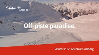 Experience heavenly offpiste moments in St Anton am Arlberg [upl. by Neruat]