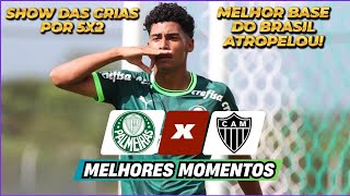 PALMEIRAS 5 X 2 ATLÉTICOMG  GOLS E MELHORES MOMENTOS  BRASILEIRO SUB17 2024 [upl. by Cooper283]