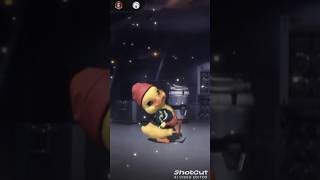 Cute duck dance and my dance 🥰 shortfeed freefire [upl. by Kcinemod]