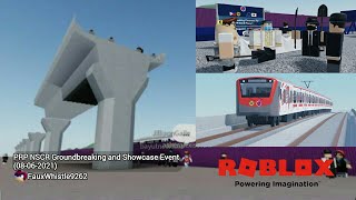 Guandelas NSCR Groundbreaking Ceremony Roblox  Philippine Railway Project PRP [upl. by Kcirrag]