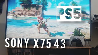 Review Sony X75 43 inch LED Smart TV ft Playstation 5  PS5 4K HDR [upl. by Dwan982]