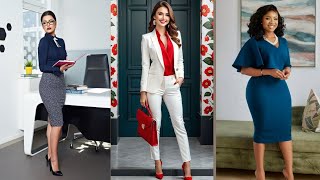 TOP😍Classy Female Corporate Outfits for Office Work Fashionable Work Dresses for Ladies [upl. by Fine49]