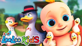 Goosey Goosey Gander 🦆 Songs Rhymes and Learning Educational Fun for Kids  Kids Videos [upl. by Yup]