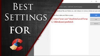 CCleaner Best Settings  Optimal Settings for CCleaner 2019 [upl. by Even]