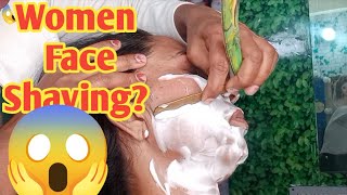 Is It Ok To Women Shave Her Facewomen Face Shaving [upl. by Erde]