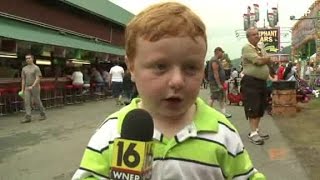 Apparently kid interviewed at Pennsylvania county fair [upl. by Neyud303]