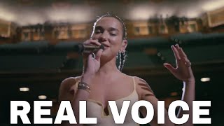 Dua Lipa Real Voice No Autotune [upl. by Felizio]