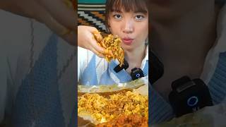 Mukbang curry food from various countries with BIG BITES🤤🇮🇩🇮🇳shorts food [upl. by Johppa]