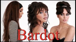 60s VINTAGE HAIR  Brigitte Bardot Hair Tutorial [upl. by Jarid]