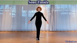 Sono Timida linedance  Beginner  Improver  Ira Weisburd amp Sebastiaan Holtland  February 2022 [upl. by Larual]