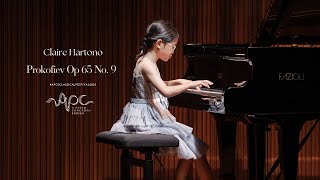 APCSCLASSICALFESTIVAL2023  Claire Hartono  Prokofiev Op65 No9 [upl. by Kcirdlek]