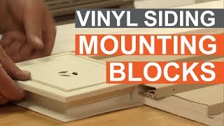 Tip of the Week Using Vinyl Siding Mounting Blocks [upl. by Jat]