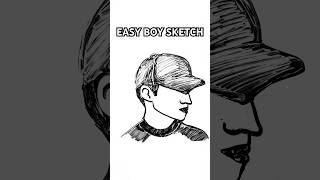 HOW TO DRAW A BOY  VERY EASY BOY SKETCH  EASY BOY DRAWING  KIDS DRAWING  shorts short funny [upl. by Gaynor]