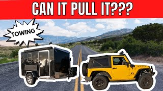 CAN A 2DOOR JEEP PULL A CARGO CAMPER [upl. by Hannaj]