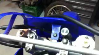 TTR125 with YZ85 forks [upl. by Leunamme777]